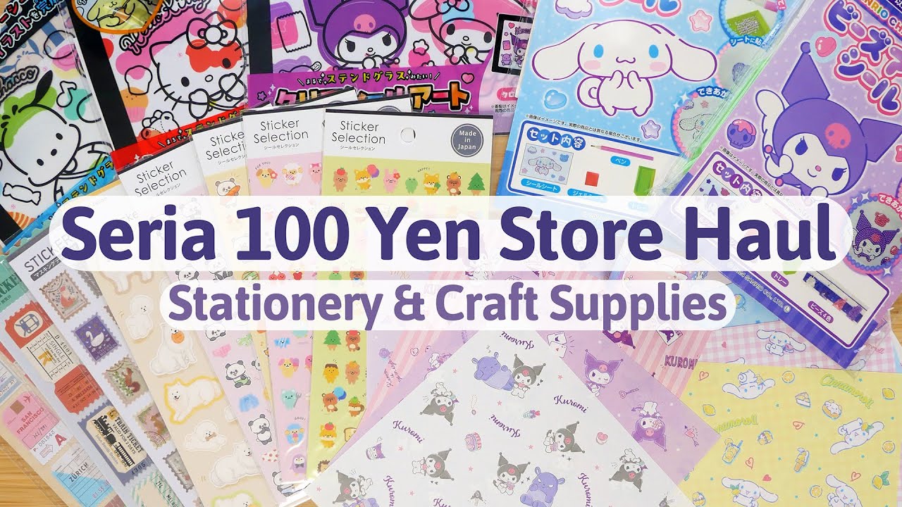 [ASMR] Seria Haul | Japanese Dollar Store | Stationery & Craft Supplies