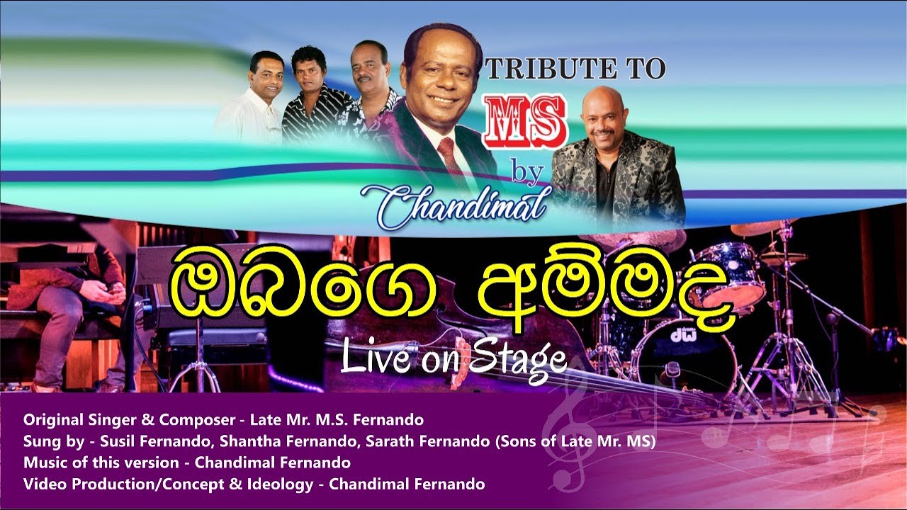 Tribute to MS live on Stage by Chandimal 