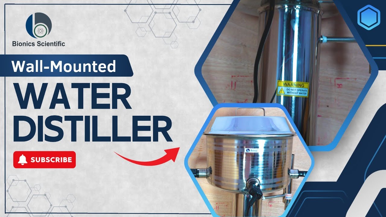 Wall Mounted Water Distillation Unit – 10 Litre Output | Research & Lab Equipment