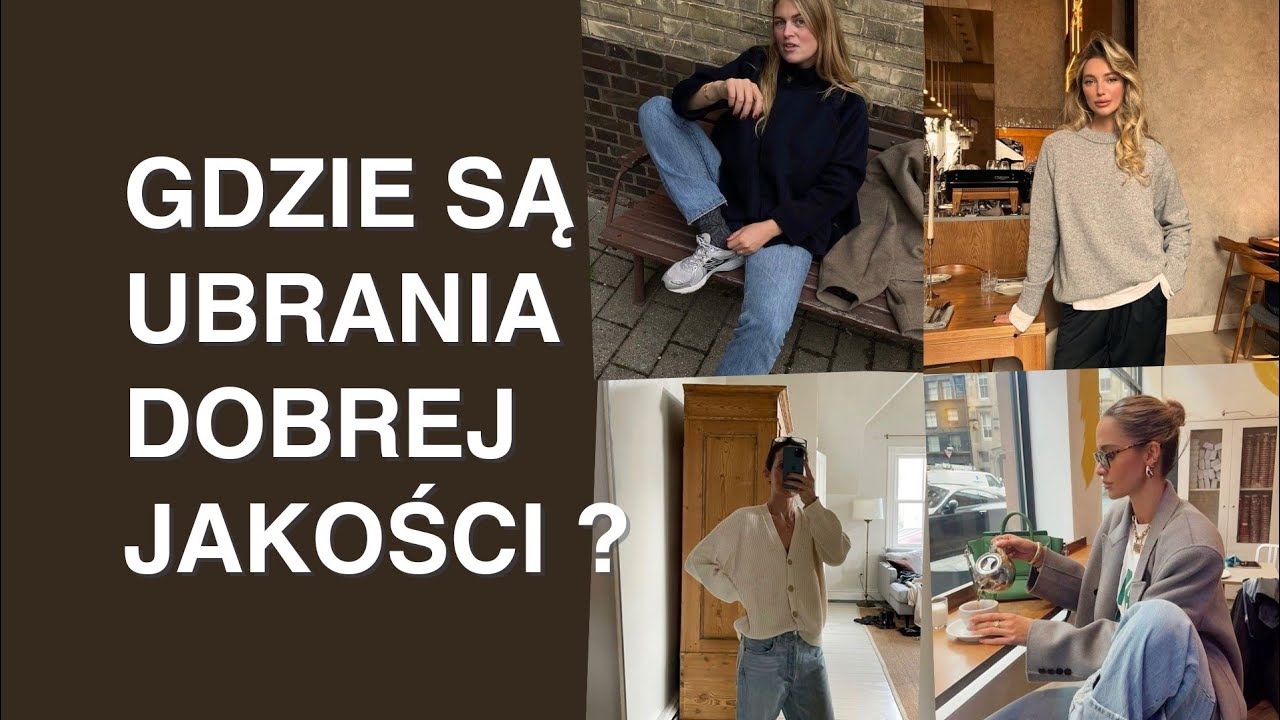 co sprawia, że ubrania są dobrej jakości?