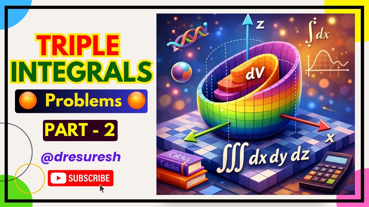 13. Triple Integrals  Problems : Part - 2 : 21MAB102T