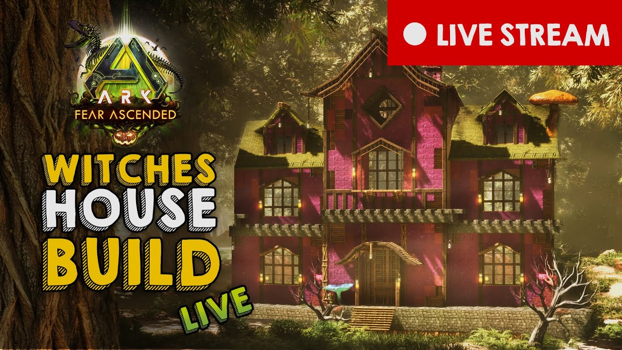 🔴 LIVE NOW: Building a WITCH’S HOUSE for Halloween! 🕯️🏚️ | ARK: Survival Ascended
