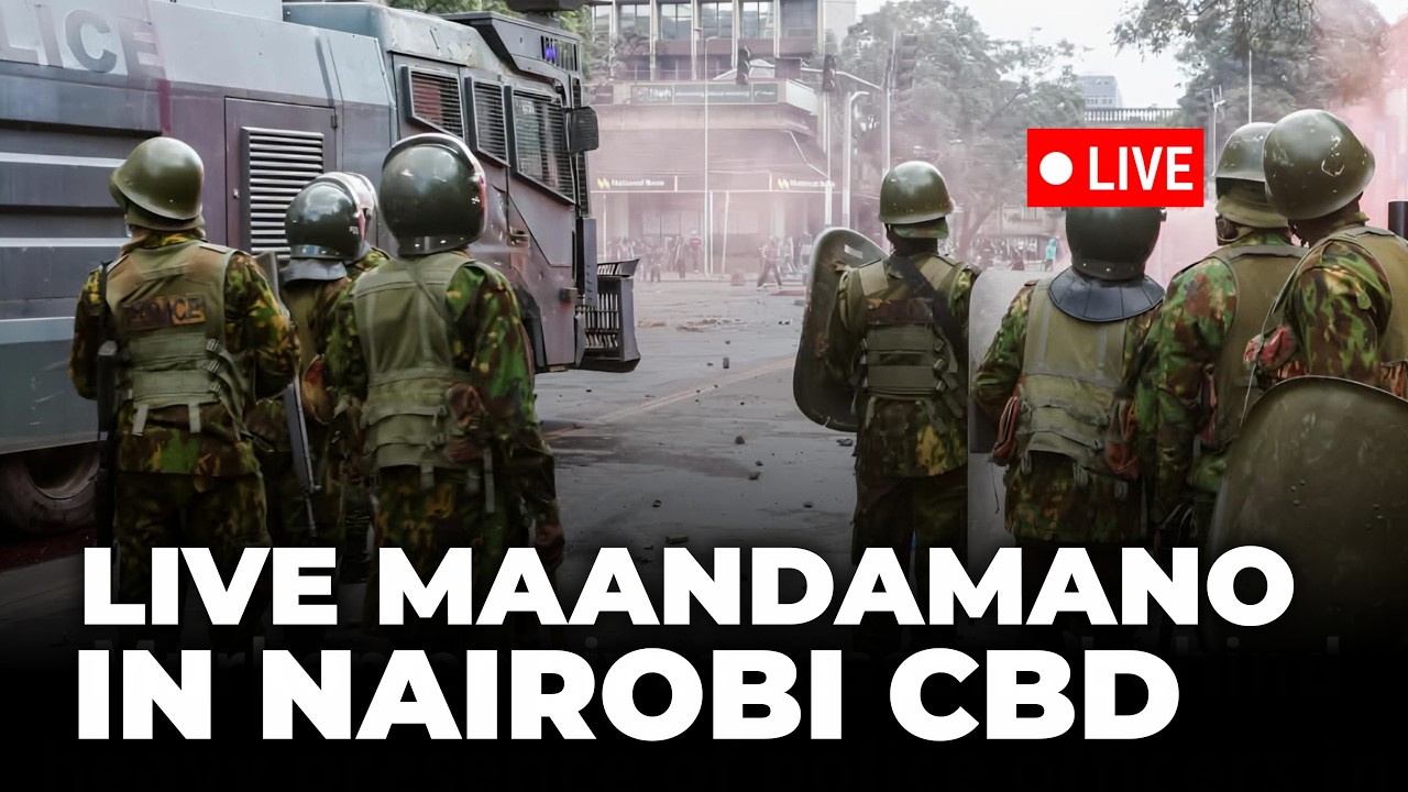 LIVE GEN-Z MAANDAMANO ANNIVERSARY IN NAIROBI CBD