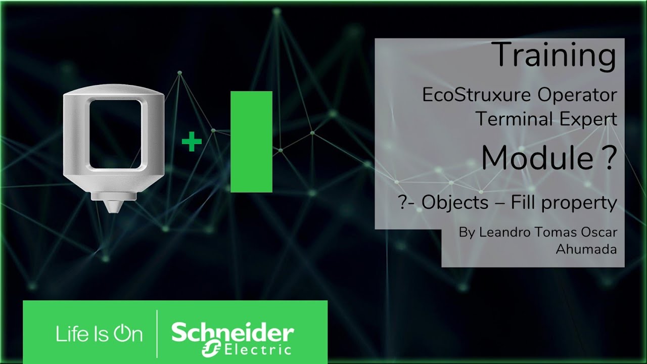 Обучение EcoStruxure Operator Terminal Expert - Уровень резервуара M6.8 (свойство заполнения в об...