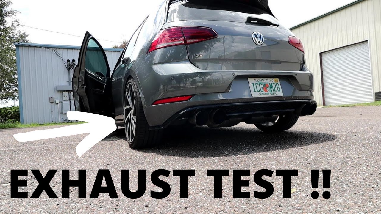 MK7.5 GOLF R APR VALVED EXHAUST! // Pure sound.