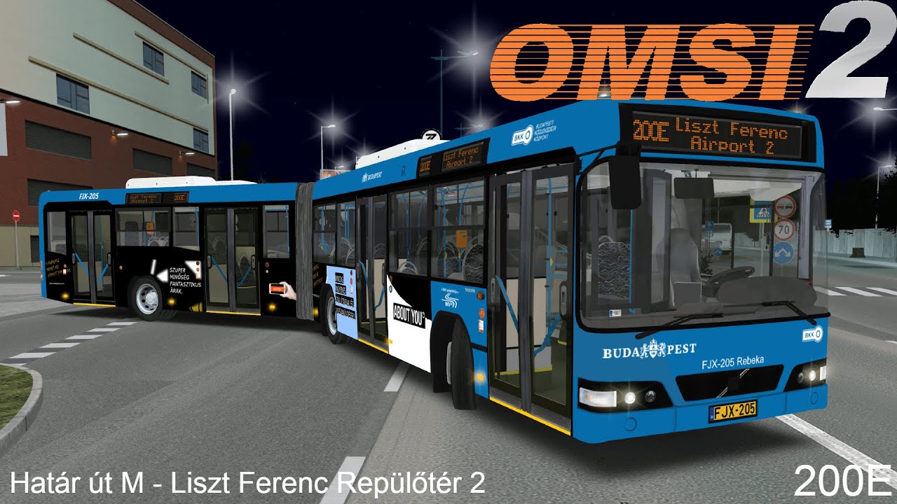 OMSI 2 | 200E | Határ út M ➡️Liszt Ferenc Repülőtér 2 | Volvo 7700A