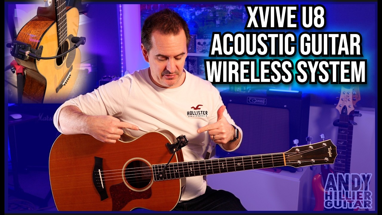 Демонстрация беспроводной акустической гитары Xvive U8 | Тест звука и характеристики