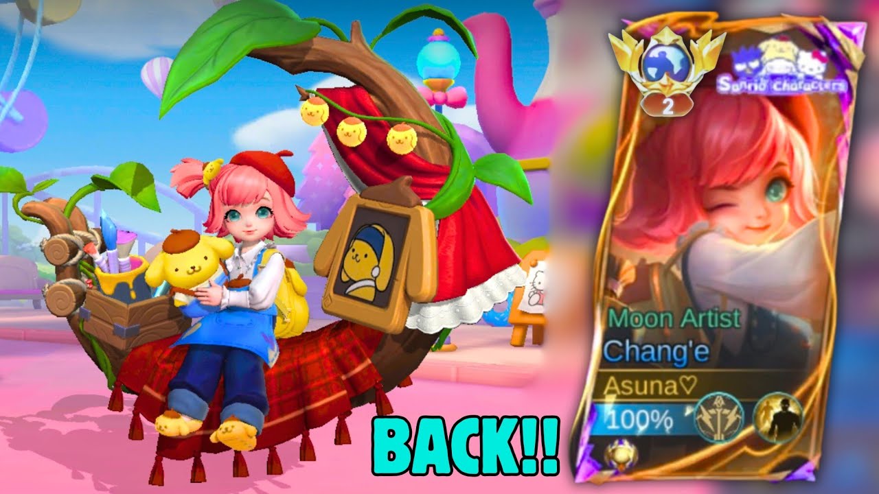 Finally!! Moon Artist Chang'e Sanrio Character IS BACK!! Hello kitty MLBB
