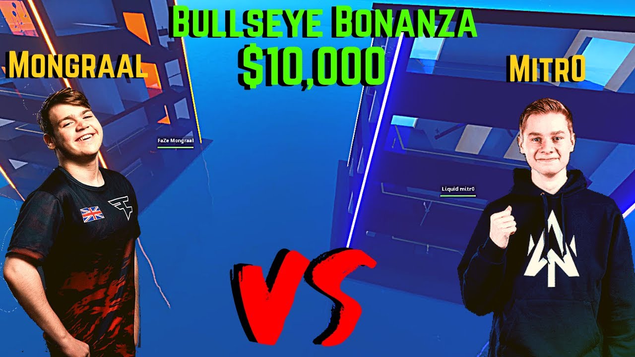 FaZe Mongraal Vs Liquid Mitr0 In The Finals Bullseye Bonanza FNCS Allstar Tournament For $10,000