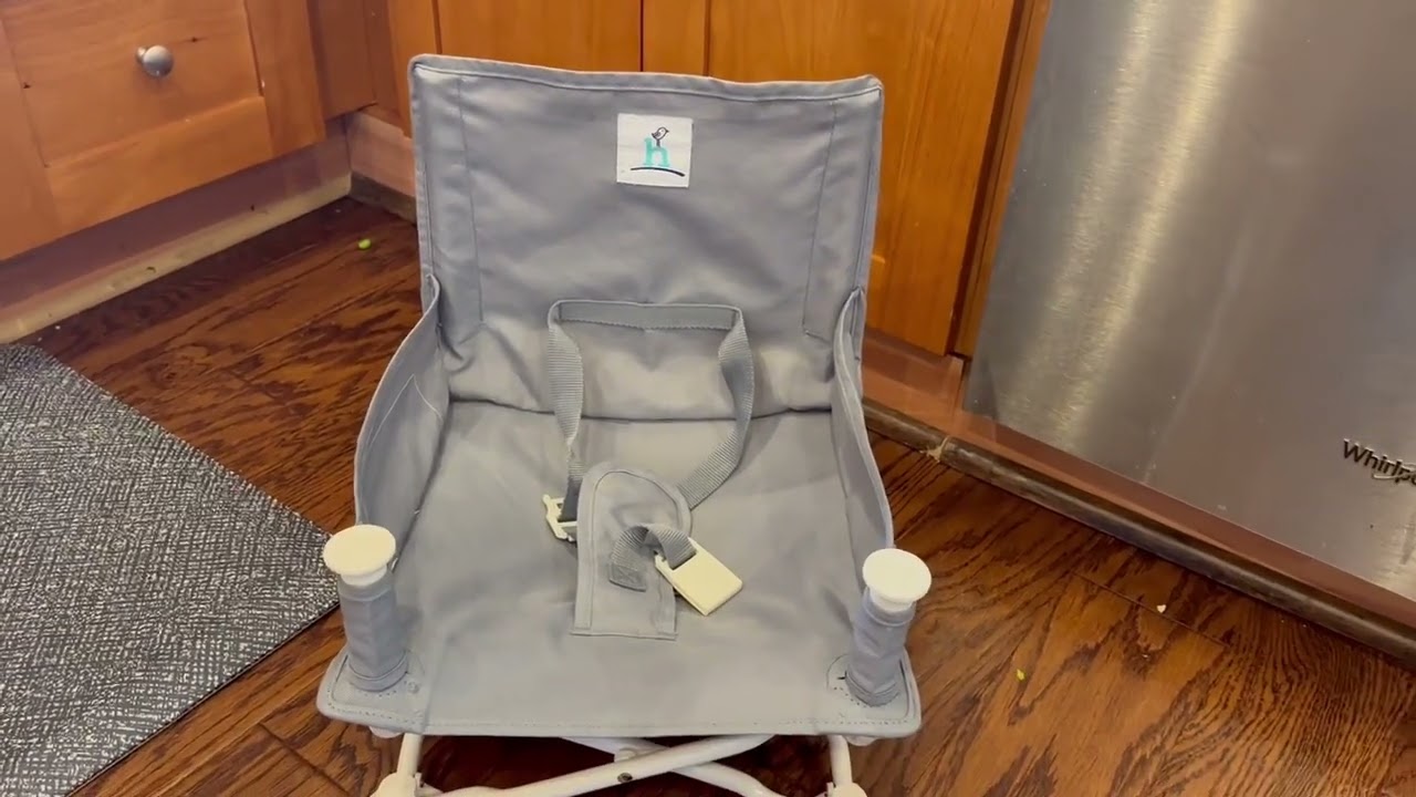 hiccapop OmniBoost Travel Booster Seat with Tray for Baby | Folding Portable Baby Booster