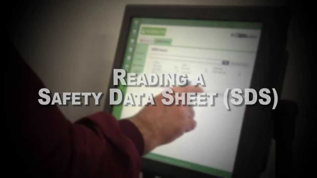 Reading a Safety Data Sheet (SDS)