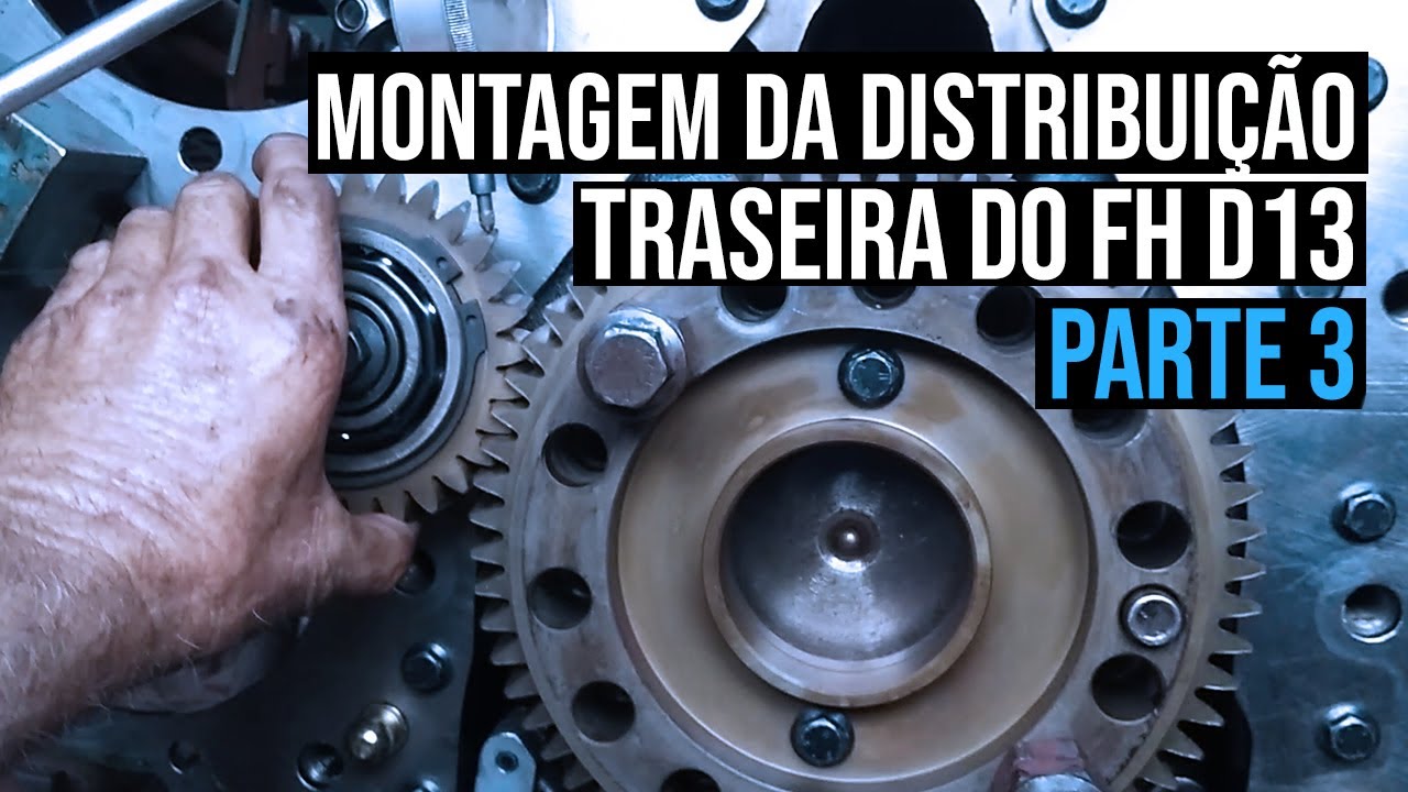 Montagem da distribuição traseira do FH D13  - Parte 3