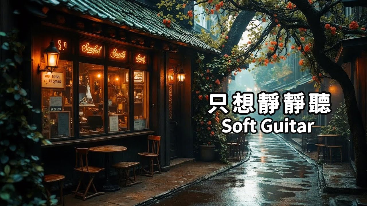 Relaxing Guitar(5)💖一段讓雨水拂去煩憂的輕柔音符 for Stress Relief, Work and Study