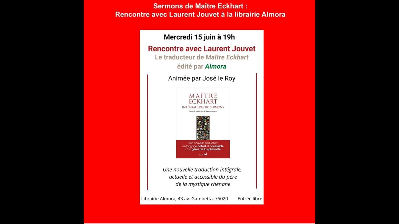 Maitre Eckhart traduit par Laurent Jouvet