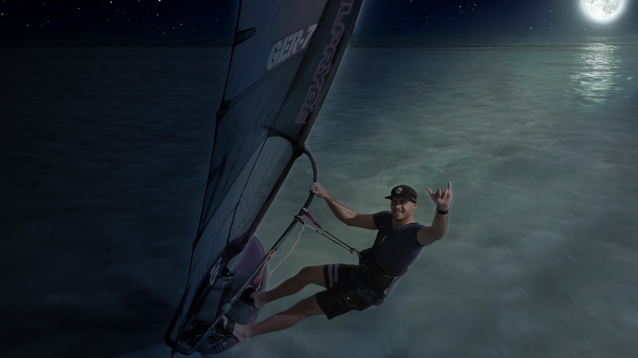 😧 WE went WINDSURFING in FULL MOON | BONAIRE VLOG