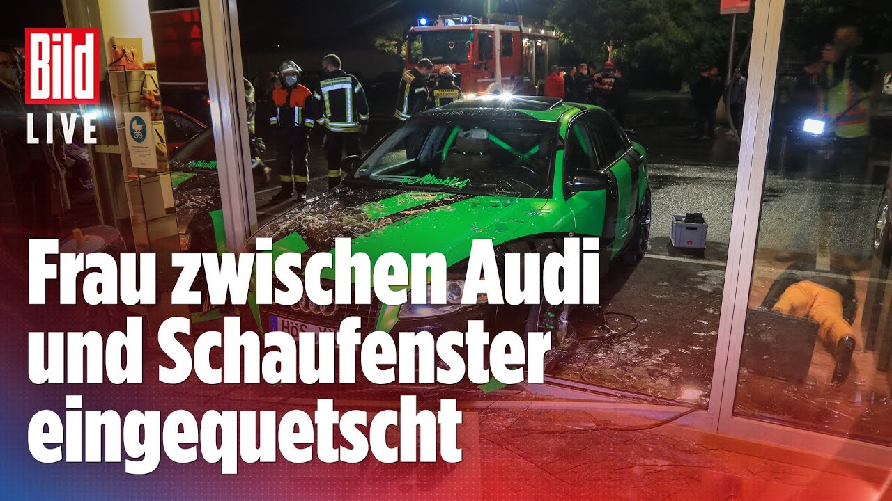 🔴Getuntes Auto rast in ein Schuhgesch&auml;ft | BILD Live
