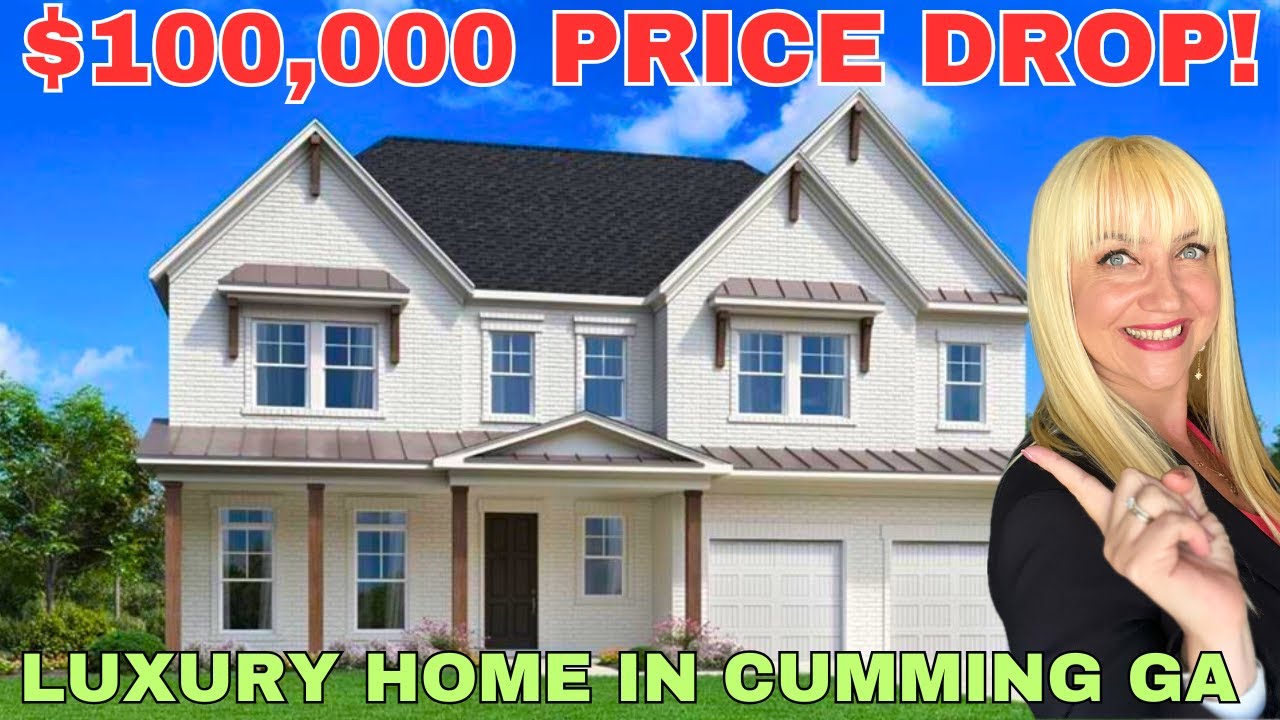 $100K Price Drop! Luxury Home Tour in Cumming GA | Southbrooke by Toll Brothers