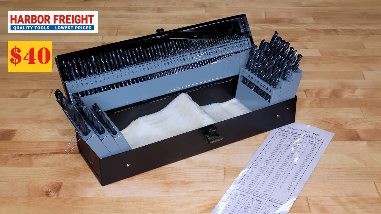 Набор свёрл Warrior с указателем (115 предметов) Harbor Freight $40! | Обзорный тест-драйв от Unbox
