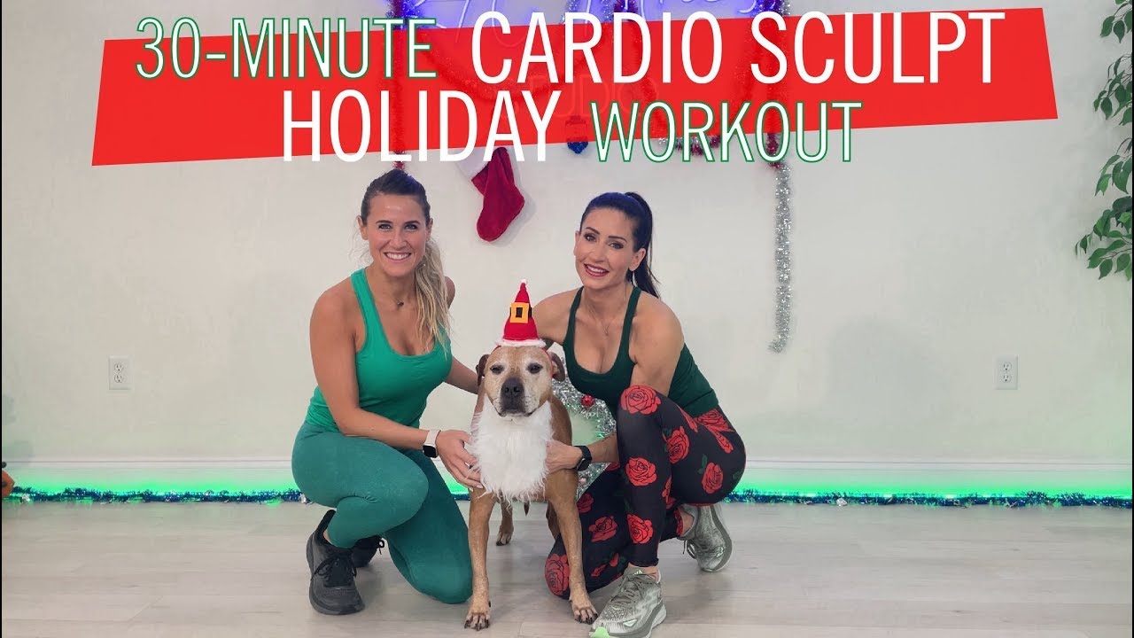 30-MINUTE HOLIDAY CARDIO SCULPTING TO THE MUSIC / LIGHT WEIGHTS / LOW IMPACT / FUN CHRISTMAS WORKOUT