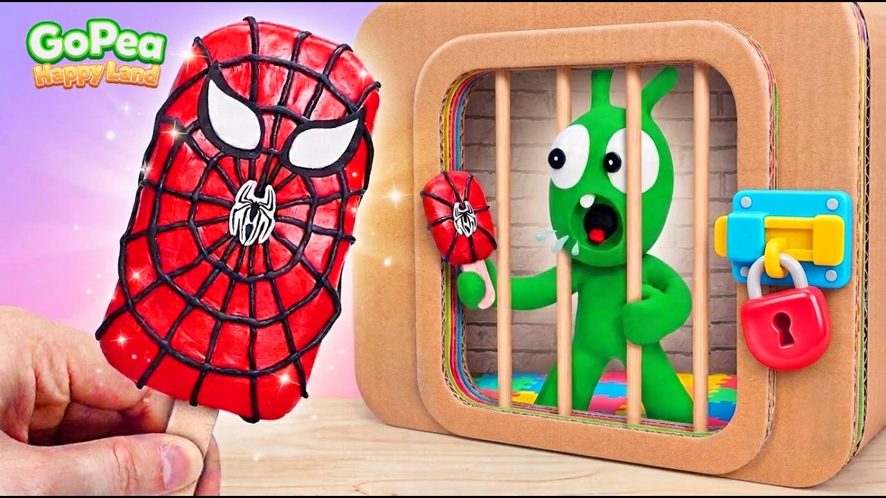 Pea Pea Atrapado en C&aacute;rcel de Cart&oacute;n! Helado Arco&iacute;ris de Sand&iacute;a 🍦🍉 | Dibujos para Ni&ntilde;os