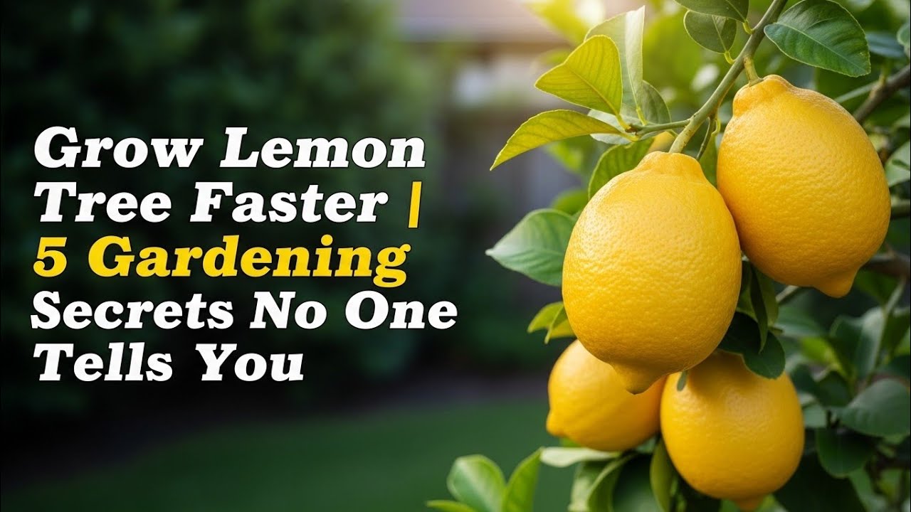 Grow Lemon Tree Faster | 5 Gardening Secret No One Tells You 