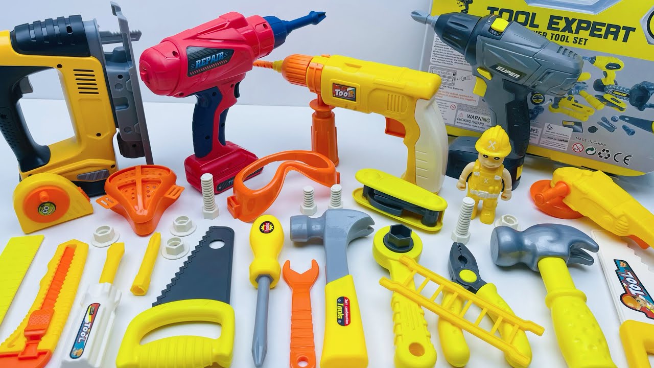 12 min to open the box, satisfied with the electric screwdriver, screw assembly toolbox | Toy Review