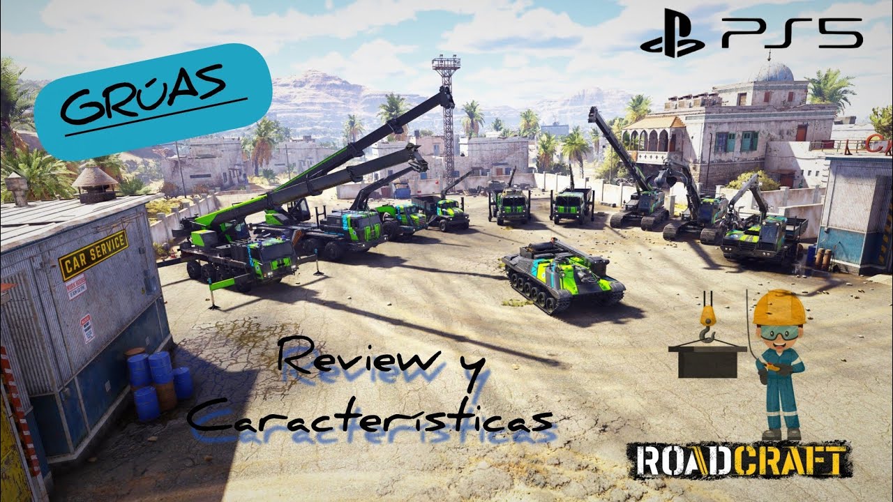 Vehículos de ROADCRAFT  -Review de grúas-  🏗️🚚 #alexymatiasgaming #Roadcraft #ParaTi #ps5 #gameplay 