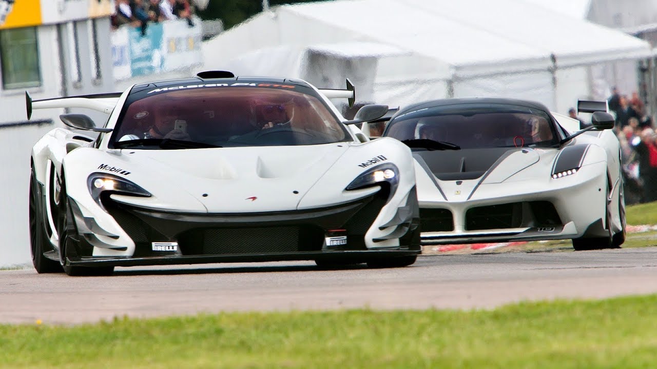 On-board McLaren P1 GTR behind Ferrari FXX-K - Autoropa Racing Days - 2016
