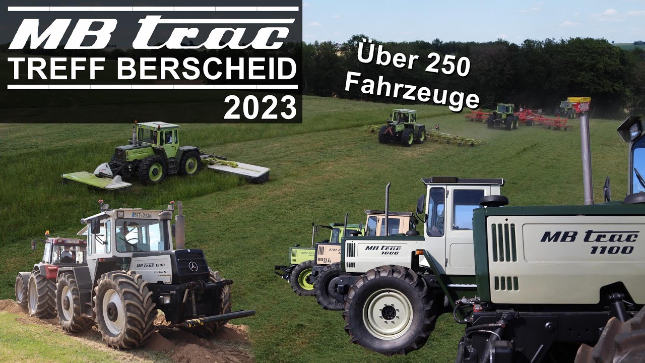 8. MB trac Treffen Berscheid | Sound | Traktor ziehen, Motorbremse, Rundfahrt | 2023