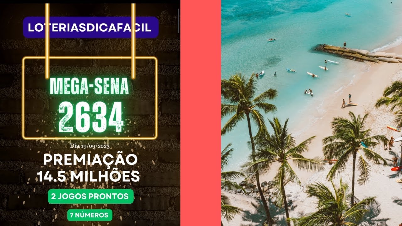 2 Jogos Fortes Prontos 7 dezenas Mega Sena 2634 Dia 19/09/23 #loteriasdicafacil