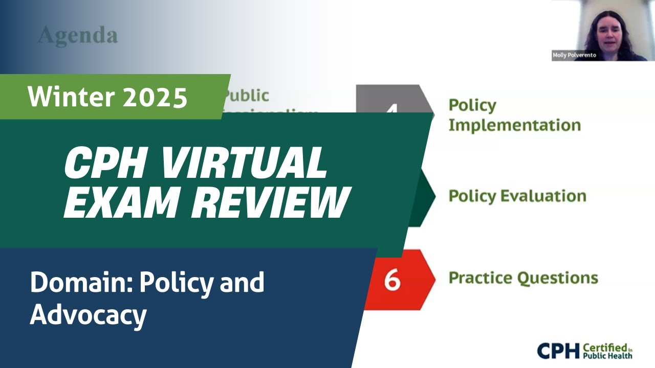 CPH Exam Review - Policy and Advocacy