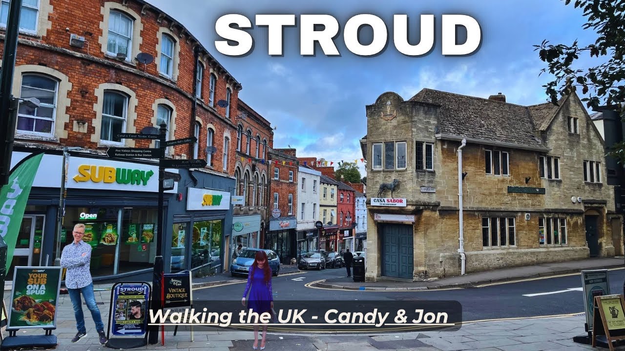 Walking Through “Bohemian Town” 4K 🇬🇧 Cotswolds’ Stars P7. STROUD