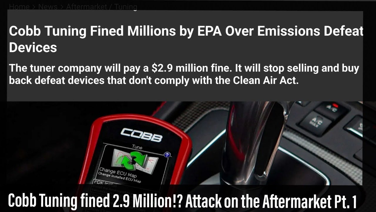 Cobb Tuning Fined 2.9 Million for 