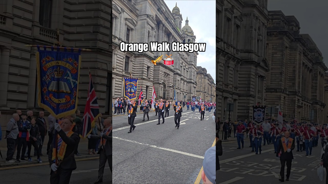Orange Walk Parade Glasgow 2025 | Marching Bands & Traditions | #travel #travelingtio #shorts #fyp