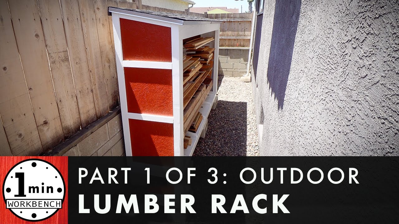 DIY Outdoor Lumber Rack for Tight Spaces, Part 1