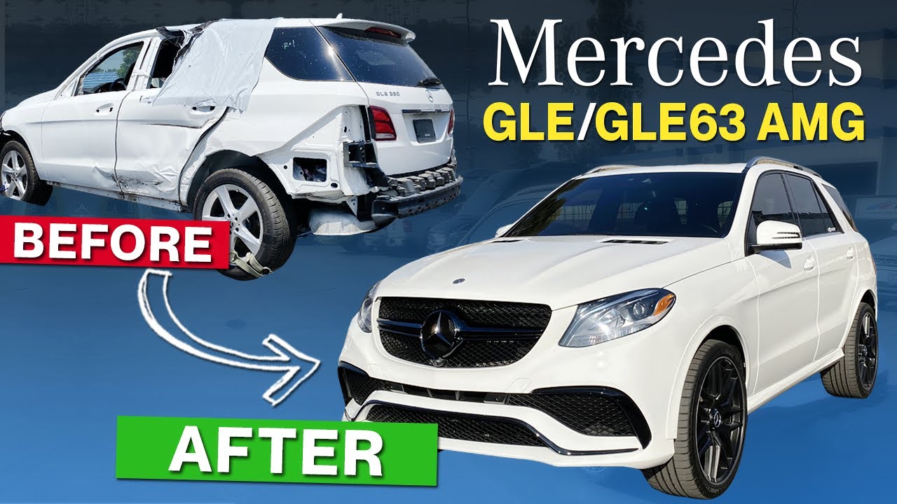 REBUILDING A CRASHED MERCEDES GLE 15 MINUTES