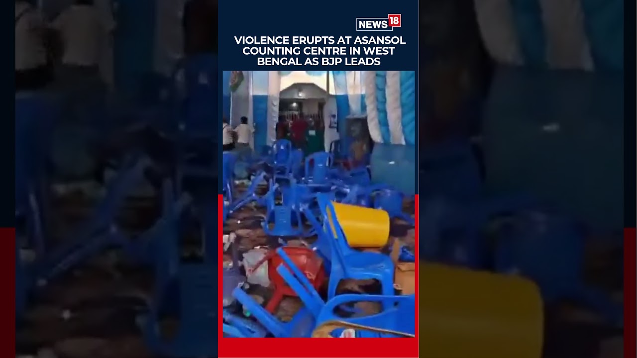 Violence Erupted Outside The Asansol Counting Center In West Bengal | N18S
