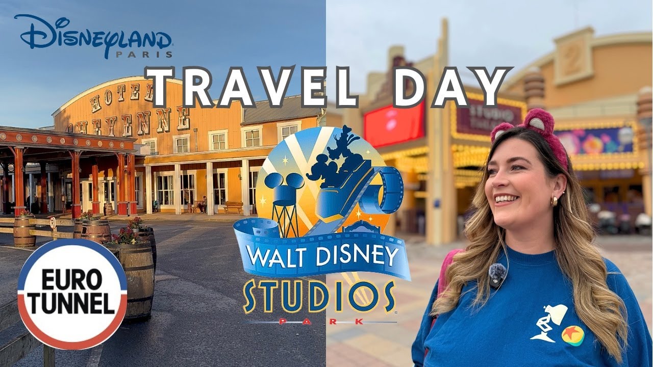 Disneyland Paris Travel Day 🚂🐭 Euro Tunnel - LeShuttle, Hotel Cheyenne Room Tour & Marvel Hotel Bar