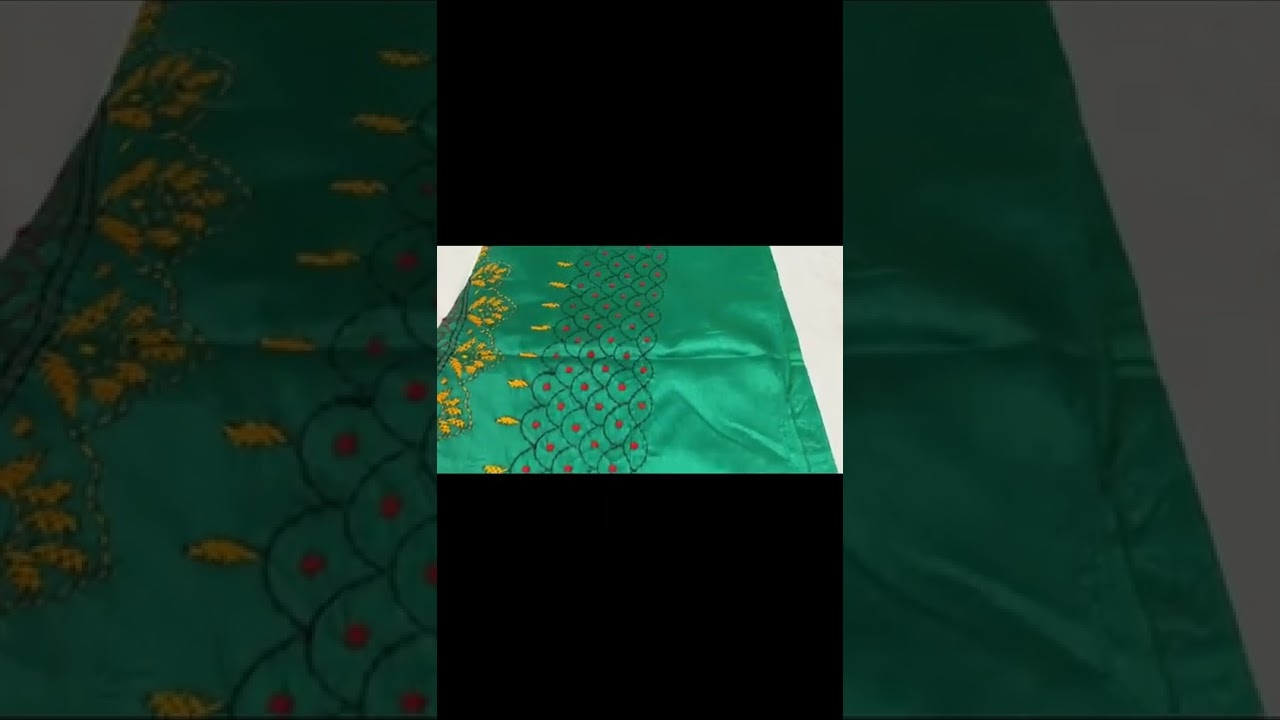 Shrans Boutique collection Kantha Stitch Saree SB130