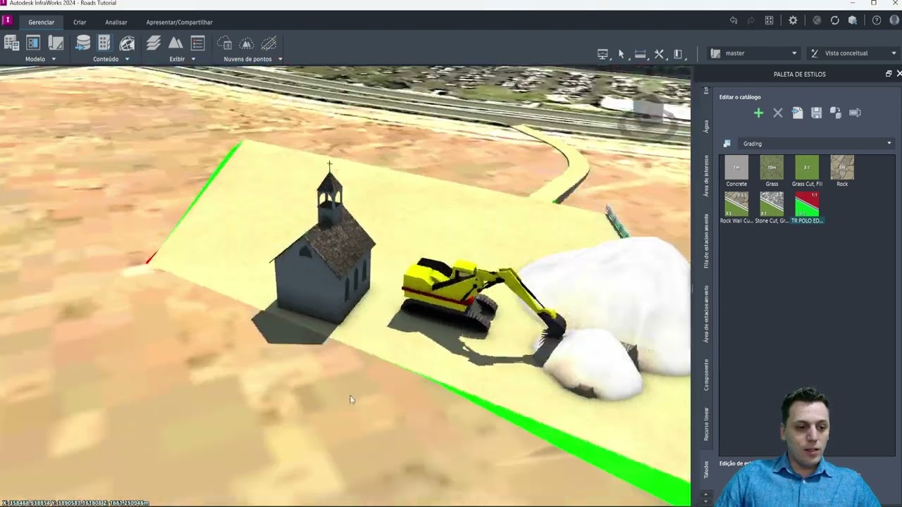 5.2-Criando Estilo de Talude Platô no Infraworks