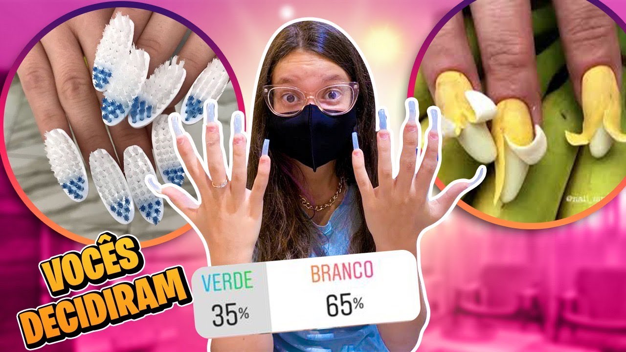 😱 SEGUIDORES DO INSTAGRAM DECIDIRAM MINHA UNHA DE ACRÍLICO - TRANSFORMAÇÃO - ARRUME-SE COMIGO