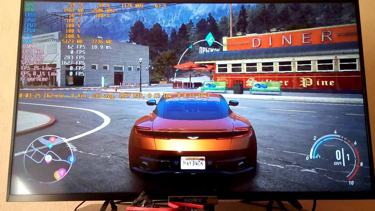 Athlon II X4 651 + GTX 750 2 Gb (WOT, NFS Payback)