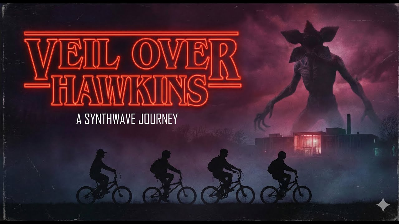 Veil Over Hawkins 🌌 A Dark 80s Synthwave Journey into the Upside Down