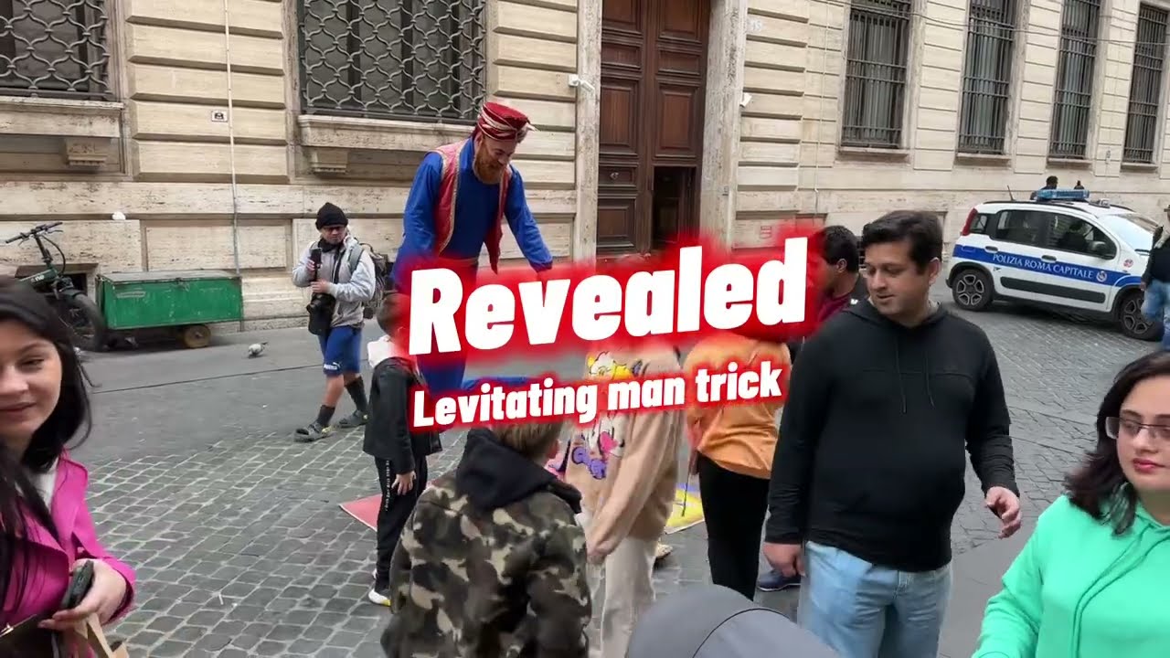 The secret of the Genie Magic Lamp Levitation! Levitating Man Trick Revealed