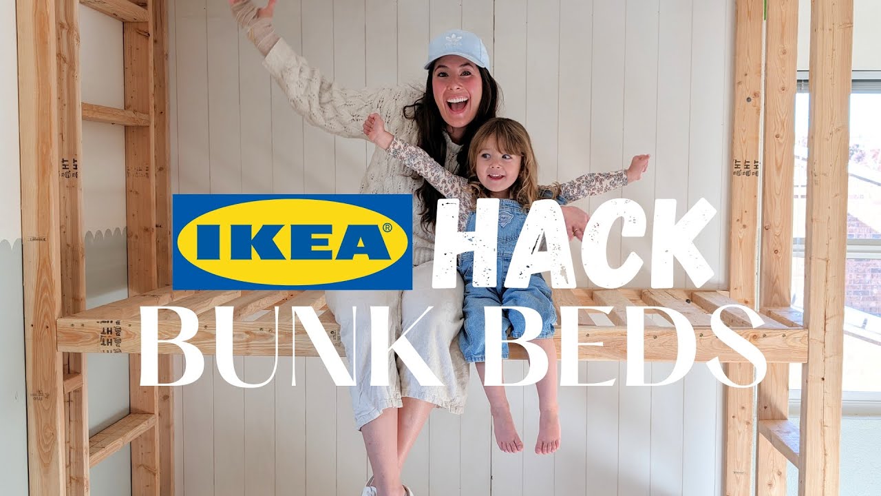 Встроенные двухъярусные кровати IKEA HACK | Выдвижная кровать размера «king-size» SPACEOUS
