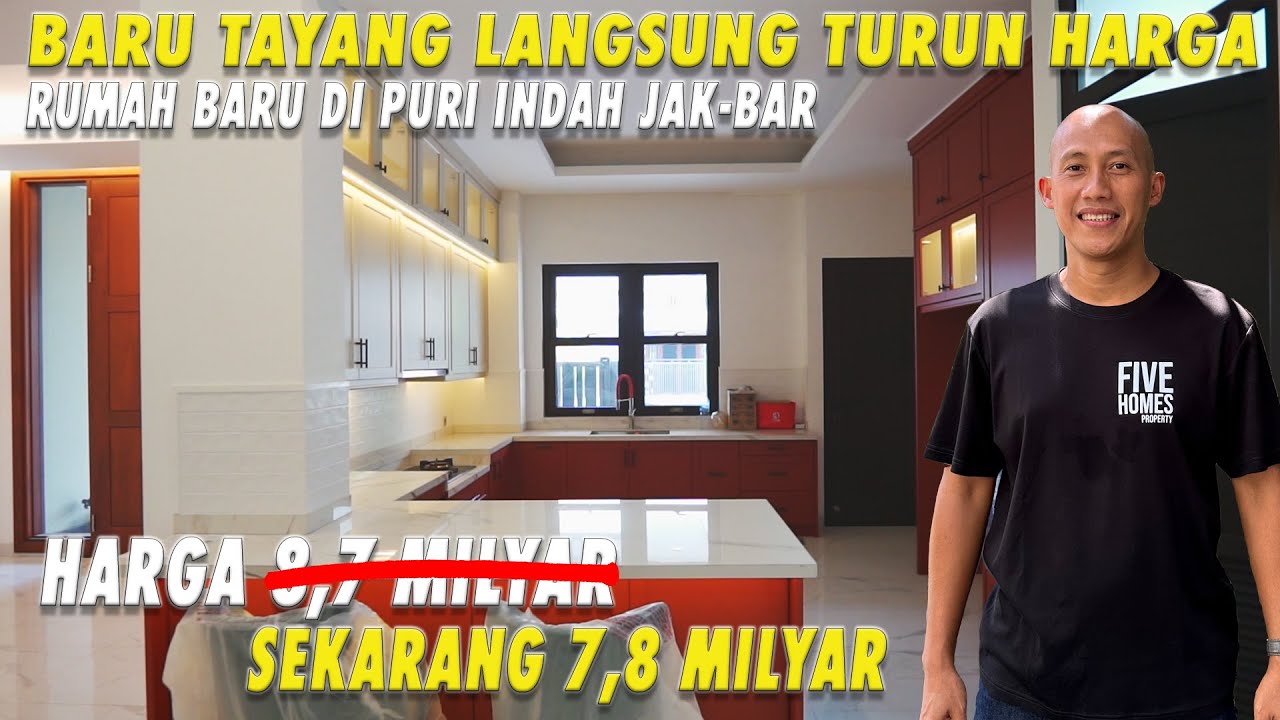 Baru Tayang Langsung Turun Harga | Rumah Baru di Puri Indah Jak-Bar | 7,8 Milyar Nego
