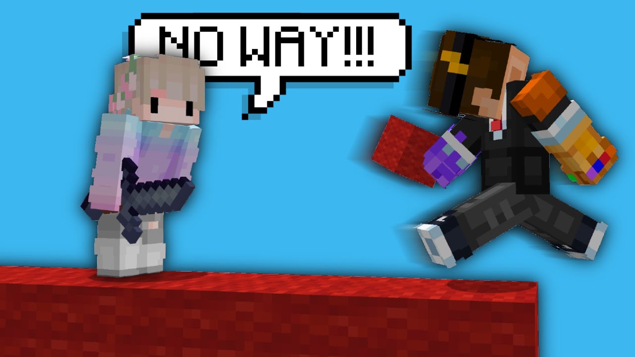 CARRYING a GIRL In Bedwars!