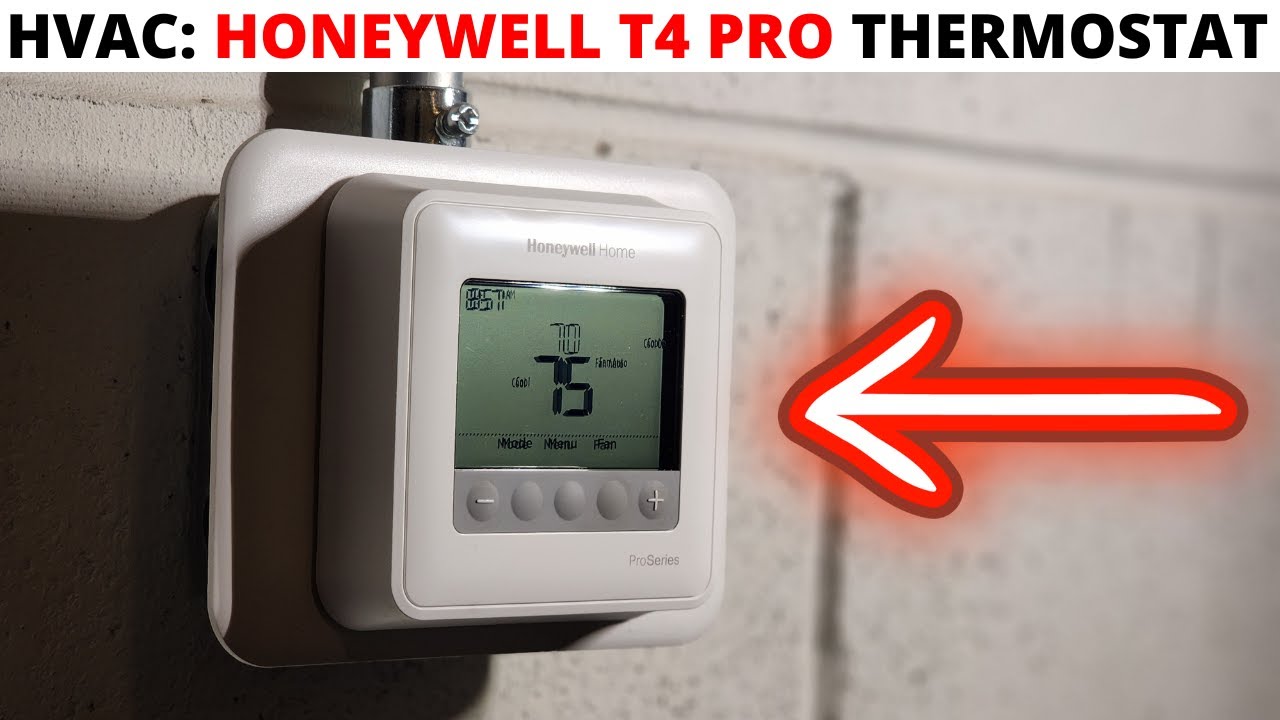 HVAC: How To Install A Honeywell T4 Pro Thermostat (T4 Pro Installation) Heat Pump Wiring/Program