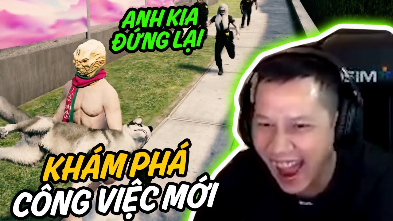 TRUNG GTA V | LẦN ĐẦU ANH TAM TRẢI NGHIỆM TRỘM CHÓ VUI NHỘN TẠI NT CITY