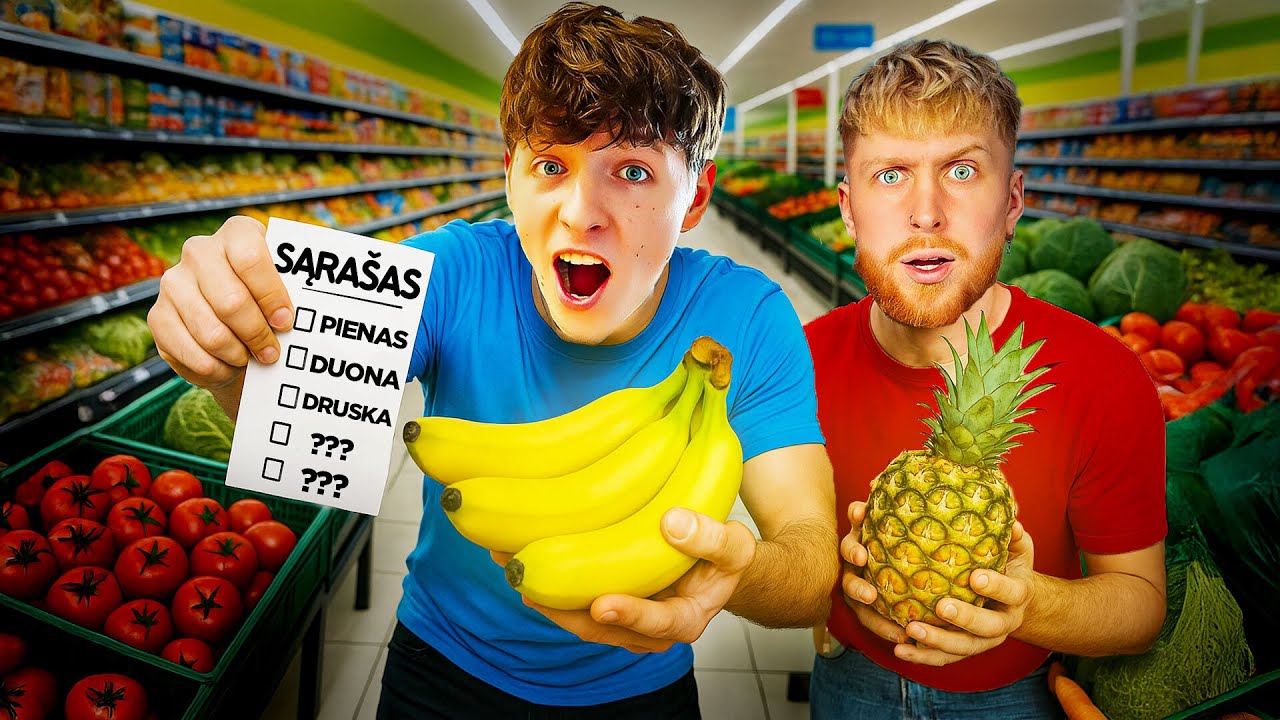 Apsipirkimo Lenktynės Parduotuvėje🏃&zwj;♂️💨 | Pildyk